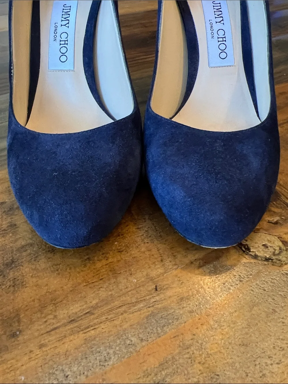 Jimmy Choo Navy Suede Classic Pump